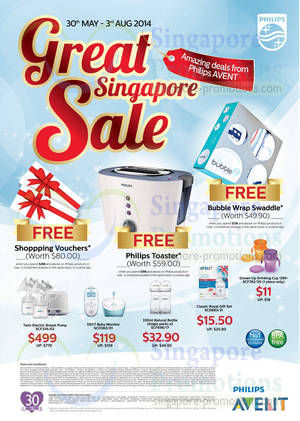 Featured image for (EXPIRED) Philips Avent Products Promo Offers 30 May – 3 Aug 2014