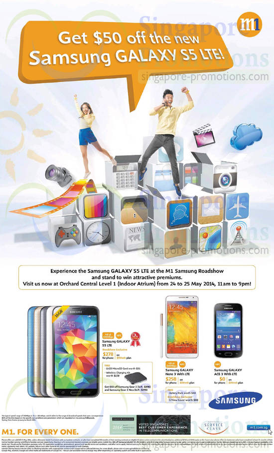 Samsung Orchard Central Roadshow, Samsung Galaxy S5, Note 3, Ace 3