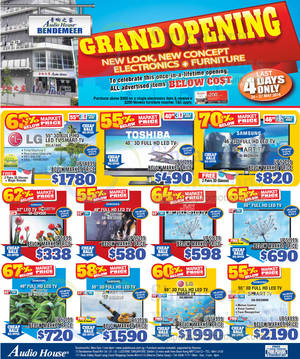 Featured image for (EXPIRED) Audio House Electronics, TV, Notebooks & Appliances Offers @ Bendemeer 24 – 27 May 2014