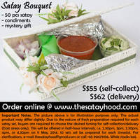 Featured image for (EXPIRED) The Satayhood $55 Satay Bouquet Mother’s Day Promo 6 – 10 May 2014