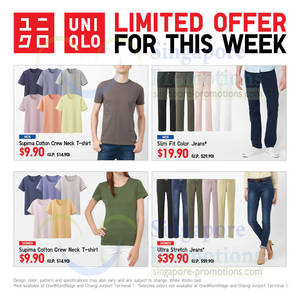 Featured image for Uniqlo Supima Cotton T-Shirts & More Promo Offers @ Islandwide 16 – 22 May 2014