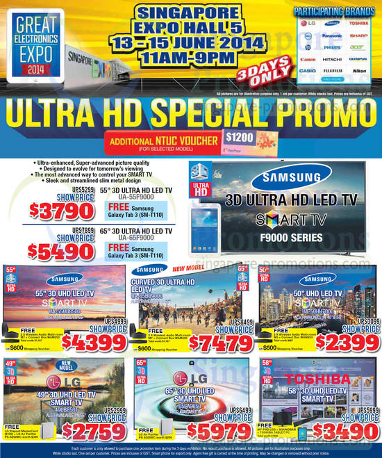 13 Jun TVs Samsung, LG, Toshiba