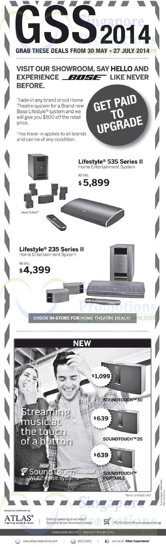 18 Jun Home Theatre Systems, Wifi Music Systems Lifestyle 535 Series II, 235 Series II, Soundtouch 30, 20, Portable