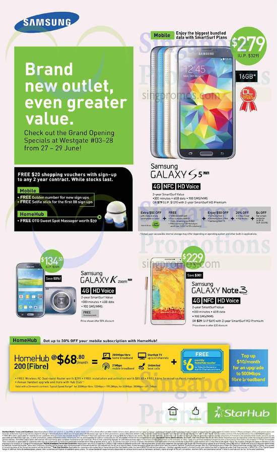 27 Jun Grand Opening Specials, Samsung Galaxy S5, K Zoom, Note 3