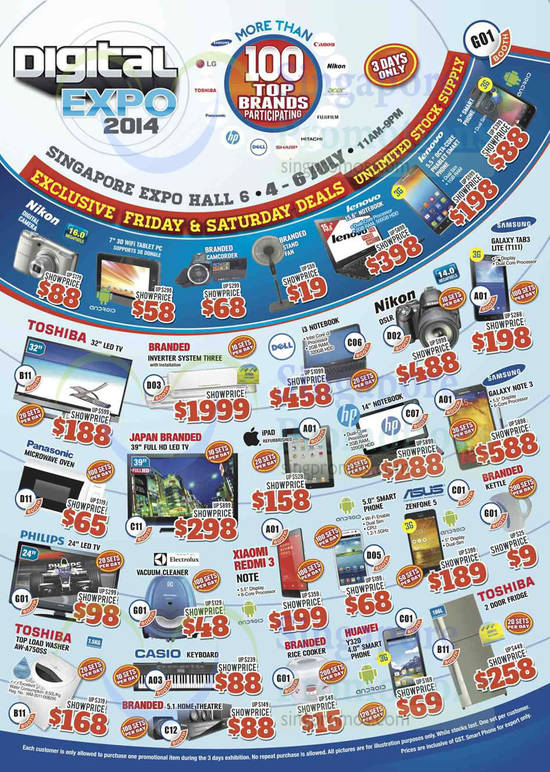 29 Jun Friday n Saturday Unlimited Stock Offers, Limited Stock Offers TVs, Air Conditioner, Digital Camera, Vacuum Cleaner, Oven, Smartphone