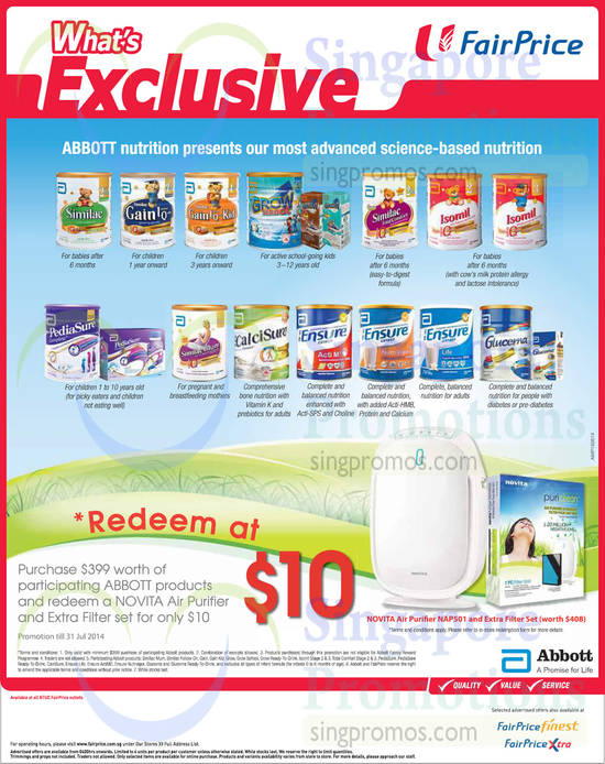 Abbott Milk Powders Air Purifier at 10 Dollar