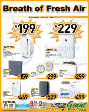 Featured image for (EXPIRED) Giant Hypermarket Cooling Appliances Offers 20 Jun – 3 Jul 2014