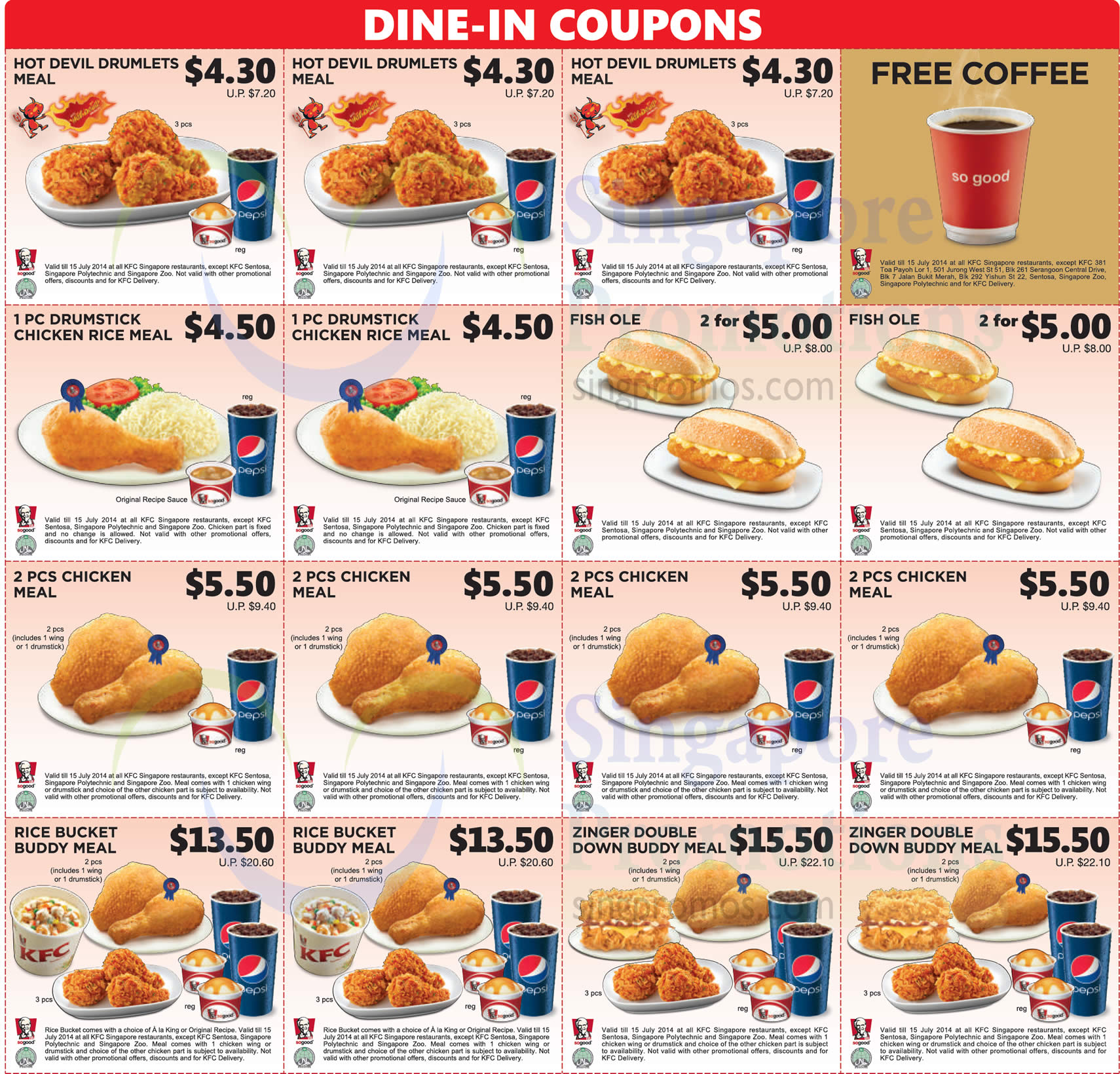 all dine in coupons printable kfc dine in discount coupons free coffee coupon 24 jun 15 jul 2014 singpromos com