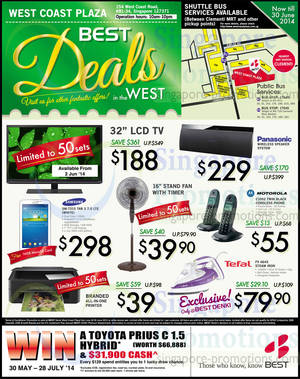 Featured image for (EXPIRED) Best Denki Best Deals @ West Coast Plaza 30 May – 30 Jun 2014