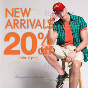 Featured image for (EXPIRED) Bossini 20% OFF New Arrivals Promo 16 Jun 2014