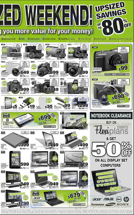 Digital Cameras, DSLRs, Notebooks, Tablets, Samsung, Sony, Canon, HP, Acer, Lenovo, Toshiba