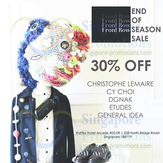 Featured image for Front Row End of Season SALE (Further Reductions!) 12 Jun 2014