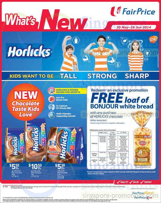 Horlicks Free Bonjour Loaf White Bread