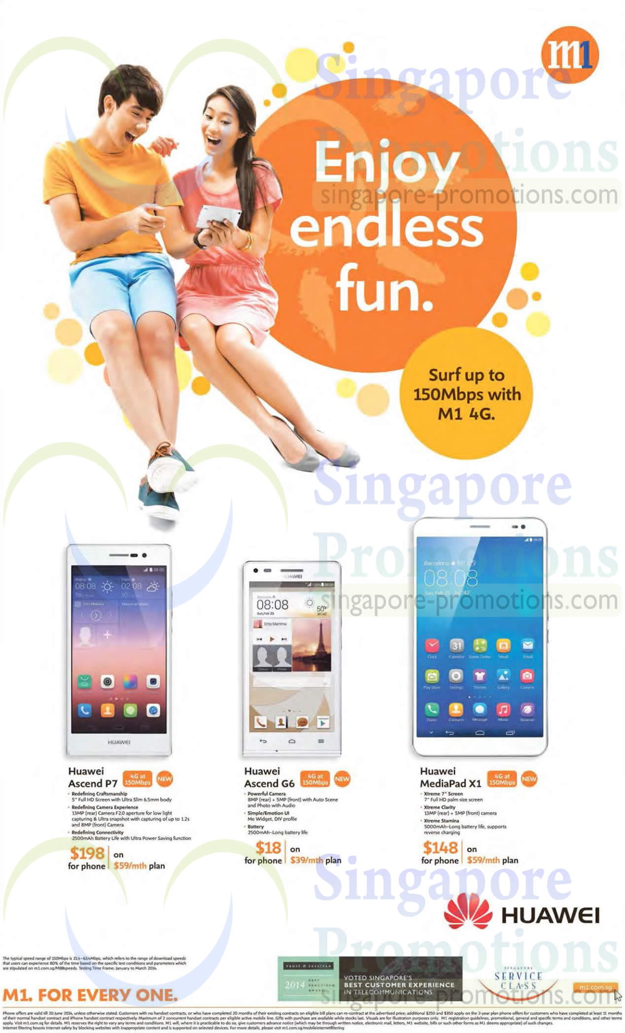 Featured image for M1 Smartphones, Tablets & Home/Mobile Broadband Offers 14 - 20 Jun 2014