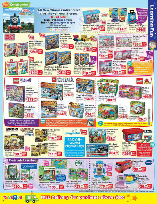 Learning Fun Constructon, Lego Friends, Mega Bloks, Lego Chima, Dungeons n Dragons, Playmobil, LeapPad