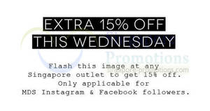 Featured image for (EXPIRED) MDS Collections 15% OFF Storewide One Day Promo 18 Jun 2014