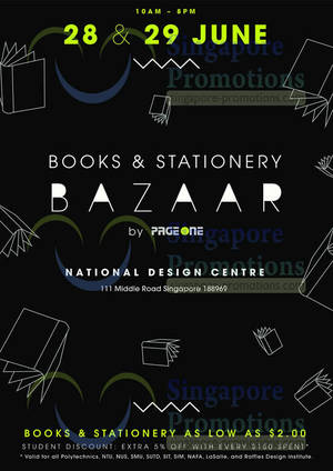 Featured image for (EXPIRED) Page One Books Bazaar @ National Design Centre 28 – 29 Jun 2014