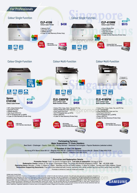 Printers For Professionals Colour Single, Multi Function