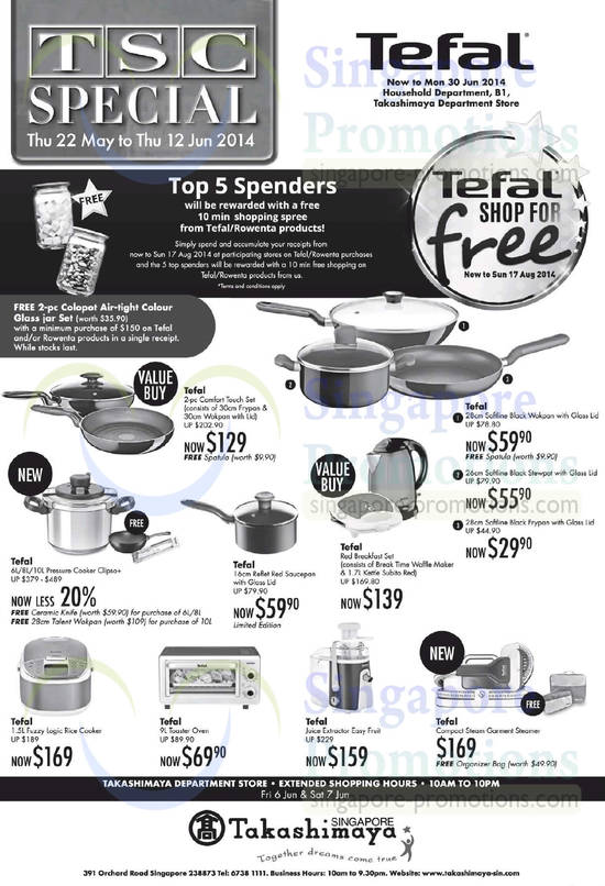 Takashimaya Tefal 6 Jun 2014