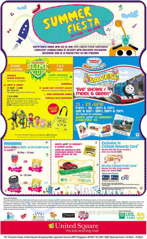 Featured image for (EXPIRED) United Square Summer Fiesta Promotions & Activities 30 May – 29 Jun 2014