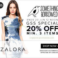Featured image for (EXPIRED) Zalora 20% OFF Something Borrowed Coupon Code (NO Min Spend) 19 – 23 Jun 2014