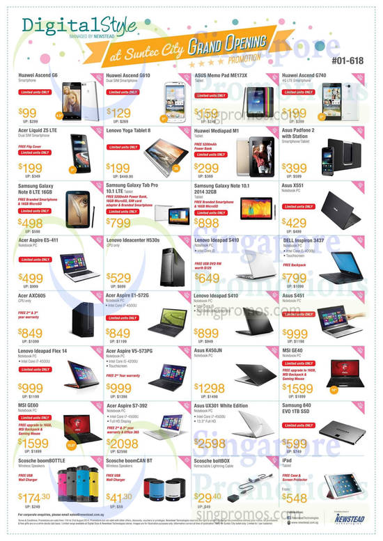 12 Jul Mobile Phones, Notebooks, Huawei, Asus, Dell, Lenovo, Acer, Asus, Samsung