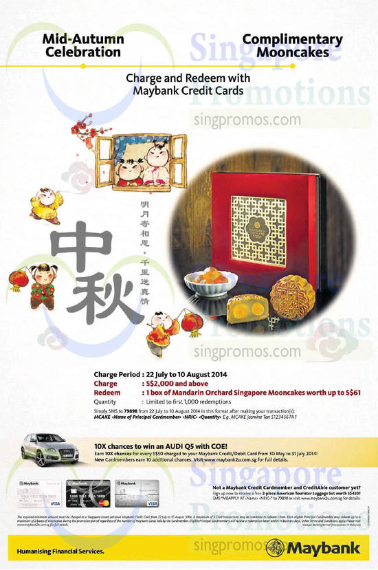 22 Jul Redemption of 1 Box of Mandarin Orchard Mooncakes