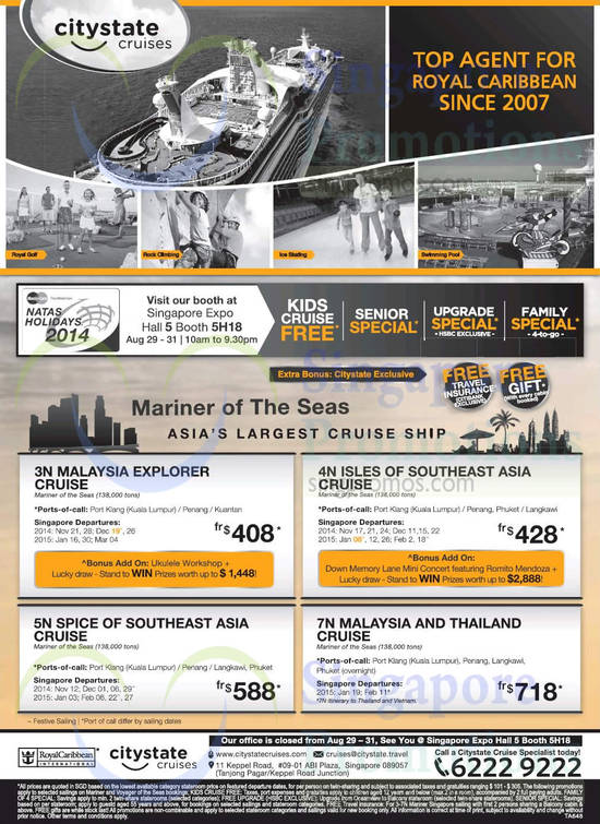 27 Aug Citystate Cruises Malaysia, Southeast Asia, Thailand