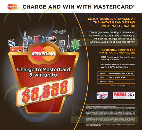 28 Aug Charge With MasterCard n Win Up to 8,888 Dollar