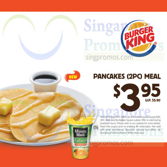 3.95 Pancakes 2pc Meal