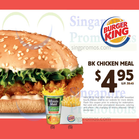 4.95 BK Chicken Meal