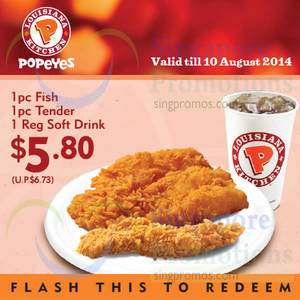 Featured image for (EXPIRED) Popeyes NEW Dine-In/Takeaway Discount Coupons 10 Jul – 10 Aug 2014
