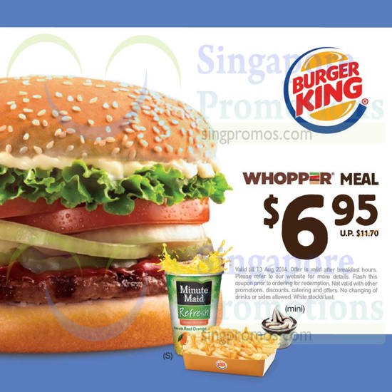 6.95 Whopper Meal