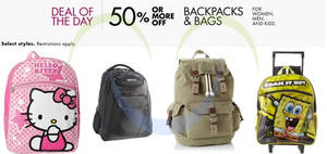 Featured image for (EXPIRED) Amazon Over 49% OFF Backpacks & Bags 10 – 11 Jul 2014