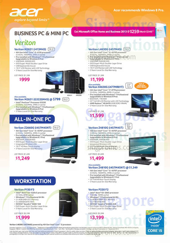 Business PCs, Mini PCs, AIO Desktop PCs, Workstations, Veriton