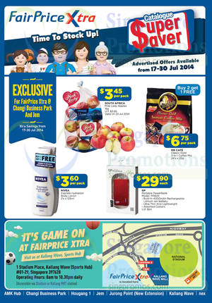 Featured image for NTUC Fairprice Electronics, Groceries, Home Appliances & Wines 17 – 30 Jul 2014
