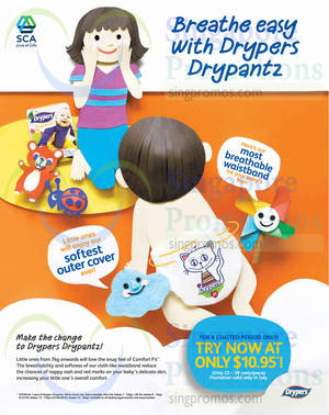 Featured image for Drypers Drypantz $10.95 Promo 4 – 31 Jul 2014