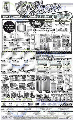 Featured image for Gain City Electronics, TVs, Washers, Digital Cameras & Other Offers 12 Jul 2014