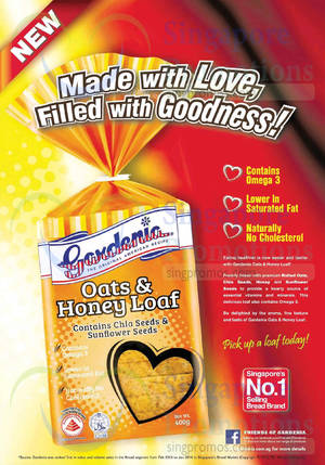 Featured image for Gardenia NEW Oats & Honey Loaf Bread 14 Jul 2014