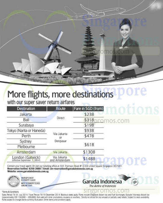 Garuda Indonesia 14 Jul 2014