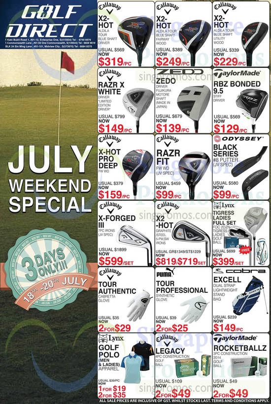 Golf Direct 18 Jul 2014