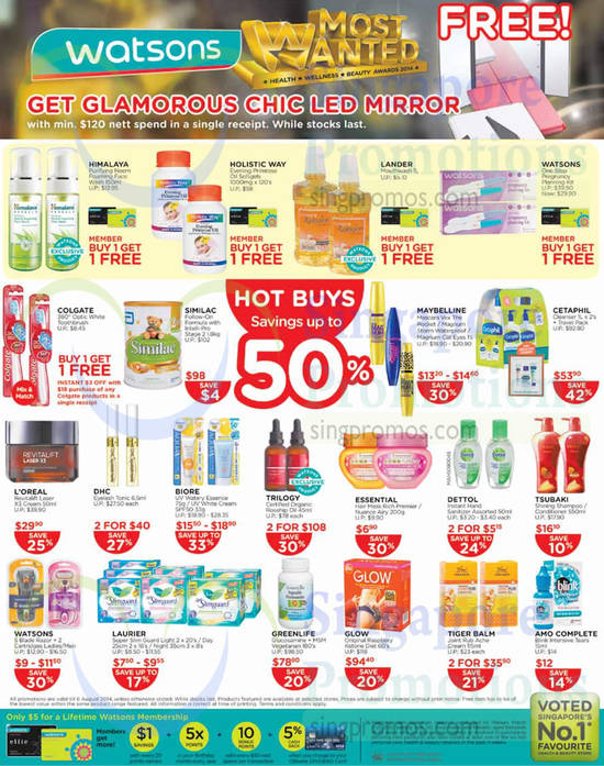 Hot Buys Up To 50 Percent Off, Buy 1 Get 1 Free Deals, Similac, Cetaphil, Greenlife, Glow, Loreal