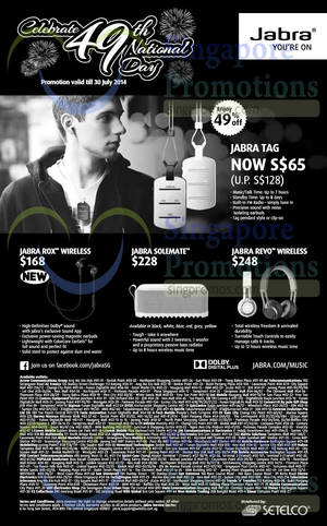 Featured image for Jabra Bluetooth Headsets, Speakers & Other Offers 30 Jul 2014