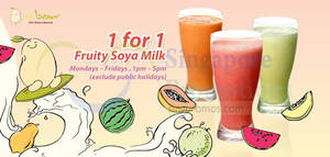 Featured image for (EXPIRED) Mr Bean Fruity Soya Milk 1 For 1 Promo 2 – 31 Jul 2014