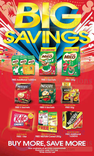 Featured image for (EXPIRED) Nestle Buy More Save More Selected Products Promo 10 – 31 Jul 2014