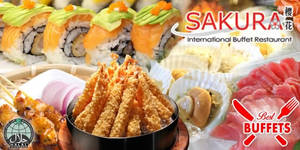 Featured image for (EXPIRED) (Over 6K Sold) Sakura International Buffet 26% OFF Lunch Buffet Deal Valid @ All Outlets 8 Jul 2014