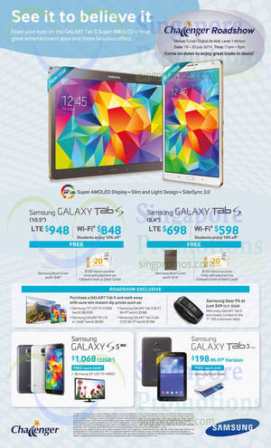 Featured image for (EXPIRED) Samsung Galaxy Tab S Roadshow @ Funan 19 – 20 Jul 2014