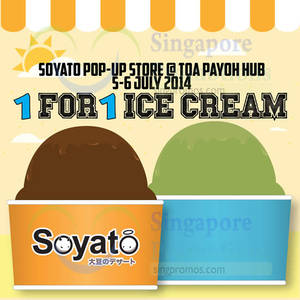 Featured image for (EXPIRED) Soyato Buy 1 Get 1 FREE Promo @ Toa Payoh Hub 5 – 6 Jul 2014