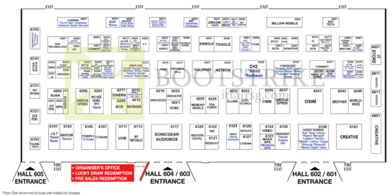 25 Aug Floor Plan Level 6, COMEX 2014