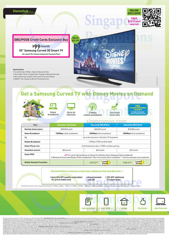 28 Aug HomeHub Cable 100Mbps Fibre 200mbps 500Mbps, Samsung Curved 3D Smart TV